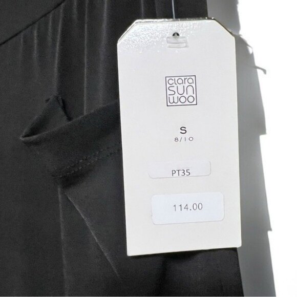 🌻NEW w/tags Clara Sun Woo Black High Waist Gauchos Size Small - Picture 11 of 11